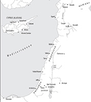 Click for hi-res image - Gurob the Levant map