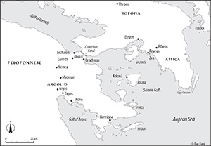 Click for hi-res image - Gurob the Corinthiad map