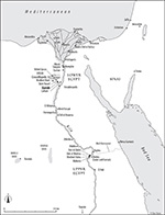 Egypt (map courtesy of D. Davis)