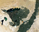Satellite photo of the Fayum area