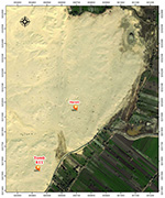 Detail QuickBird satellite image of Gurob