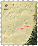 QuickBird satellite image of the area of Tomb 611