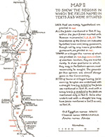 Map of regions with lands recorded in the Wilbour Papyrus