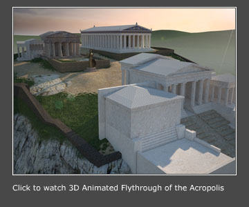 3d Animation of the Acropolis