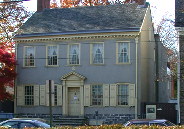 Facade of the Deshler-Morris house (constructed c.1773)
image ©2002 Learning Sites, Inc