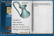 Screen grab from a preliminary layout of the home page for the Halieis online simulation module; © 2009 Institute for the Visualization of History, Inc.