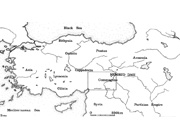 Map of Turkey showing the location of ancient Commagene and Nemrud Dagi; © 1993 Donald H. Sanders; used with permission.