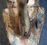 Click for hi-res image - Gurob bow stempost