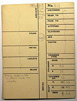 Click for hi-res image - Gurob Tomb 611 - registration card