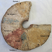 Click for hi-res image - Gurob paint sample locations