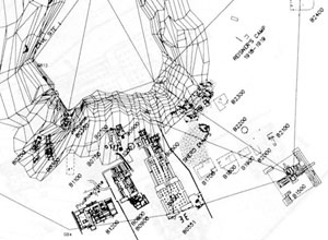 Site plan of Gebel Barkal;
©1989 Bill Riseman, ©1999 Learning Sites, Inc.