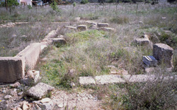 View northeast over the entryway (the prothyron) into House 7; © 1992 Bradley Ault; used with permission.